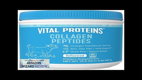 Vital Proteins Collagen Peptides Powder Promotes Hair Nail Skin Bone and Joint Review