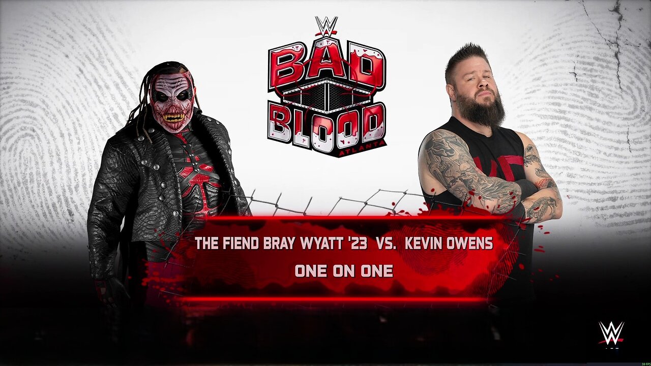 WWE 2k25 Fiend Bray Wyatt vs Kevin Owens