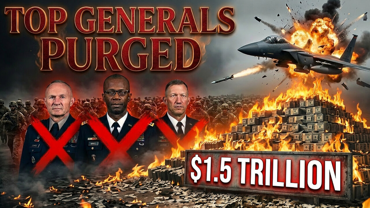 It's SPIRALING: Top Generals PURGED, US Jets Shot Down, Trump Demands $1.5 TRILLION For War