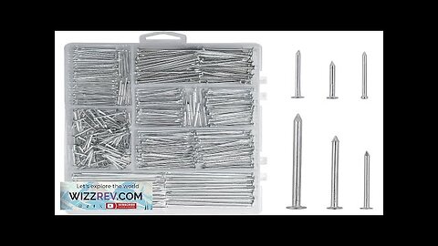 376PCS Premium Hardware Nails Assortment Kit Carbon Steel Galvanized Various Sizes 2" Review