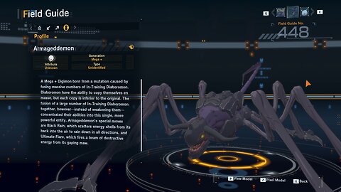 armageddemon all digivolution/de-digivolution/profile Digimon Story Time Stranger