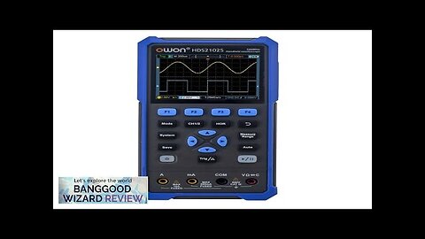 OWON HDS200 Series 2CH Handheld Oscilloscope 100MHz Bandwidth 20000 Counts Multiumeter OSC Review