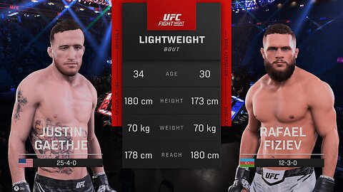 UFC 313 Justin Gaethje Vs Rafael Fiziev 2 Lightweight Bout