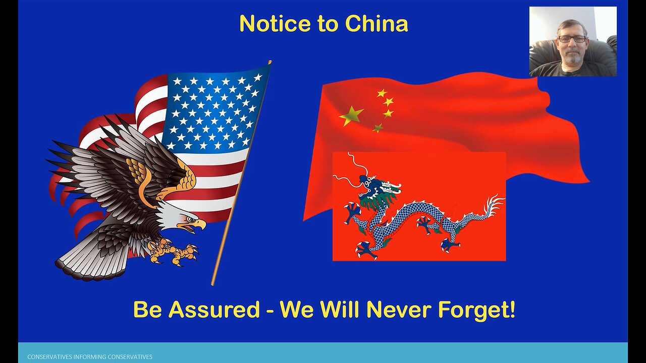 KEEPING YOU INFORMED - CHINA WE WILL NEVER FORGET