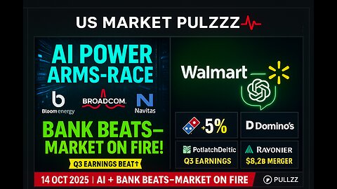 🔥 AI + BANK BEATS IGNITE WALL STREET | US Market Pulzzz | 14 OCT 2025