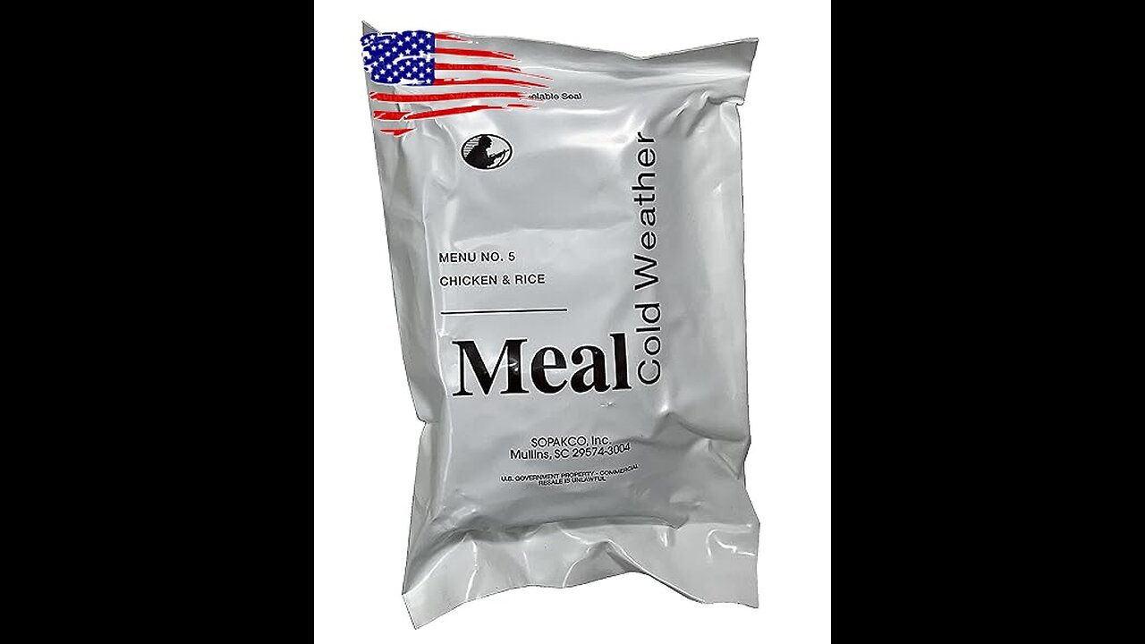 RACION DE COMBATE ESTADOS UNIDOS TIEMPO FRIO MENU 5