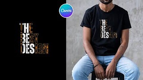 T-shirt typography Design Tutorial with Canva I Canva tutorial l easy canva l T-shirt typography