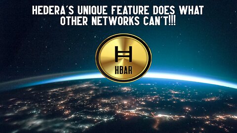 Hedera's Unique Feature Does What Other Networks Can't!!!