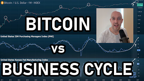 🔵 Bitcoin vs Business Cycle (ISM's PMI) Explains Why No Blow-off Top, No Euphoria and No Altseason
