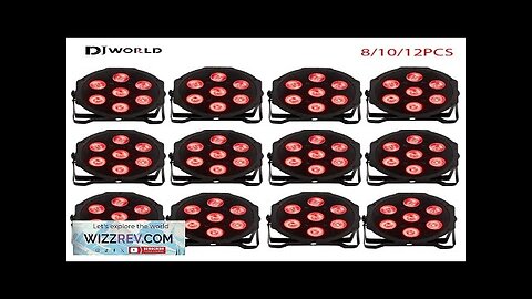 8/10/12PCS LED Par 7X12W 4IN1 RGBW Stage Flat Lighting Christmas Decoration DJ Review