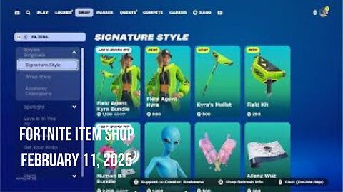 Fortnite Item Shop|February 11, 2025