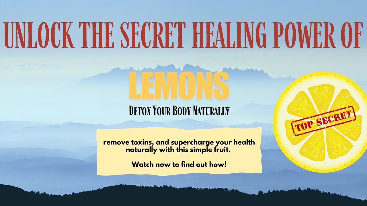 Unlock the Secret Healing Power of Lemons 🍋🤐