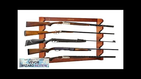 VEVOR Gun Rack Wood Gun Rack Wall Mount Gun Display Rack holds Review