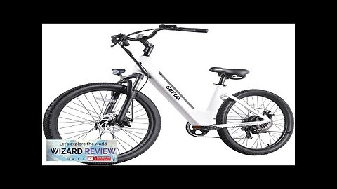 Gotrax 26" Electric Bike Max Range 30Miles(Pedal-assist1) & 15.5/20Mph Power by 250/350W Review