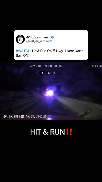 Hit And Run In North Bay Ontario