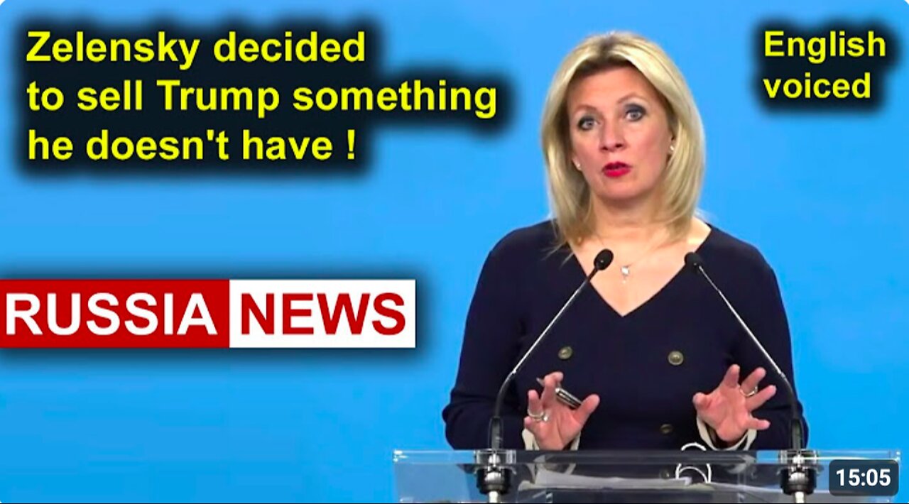 Zelensky decided to sell Trump something he doesn't have!