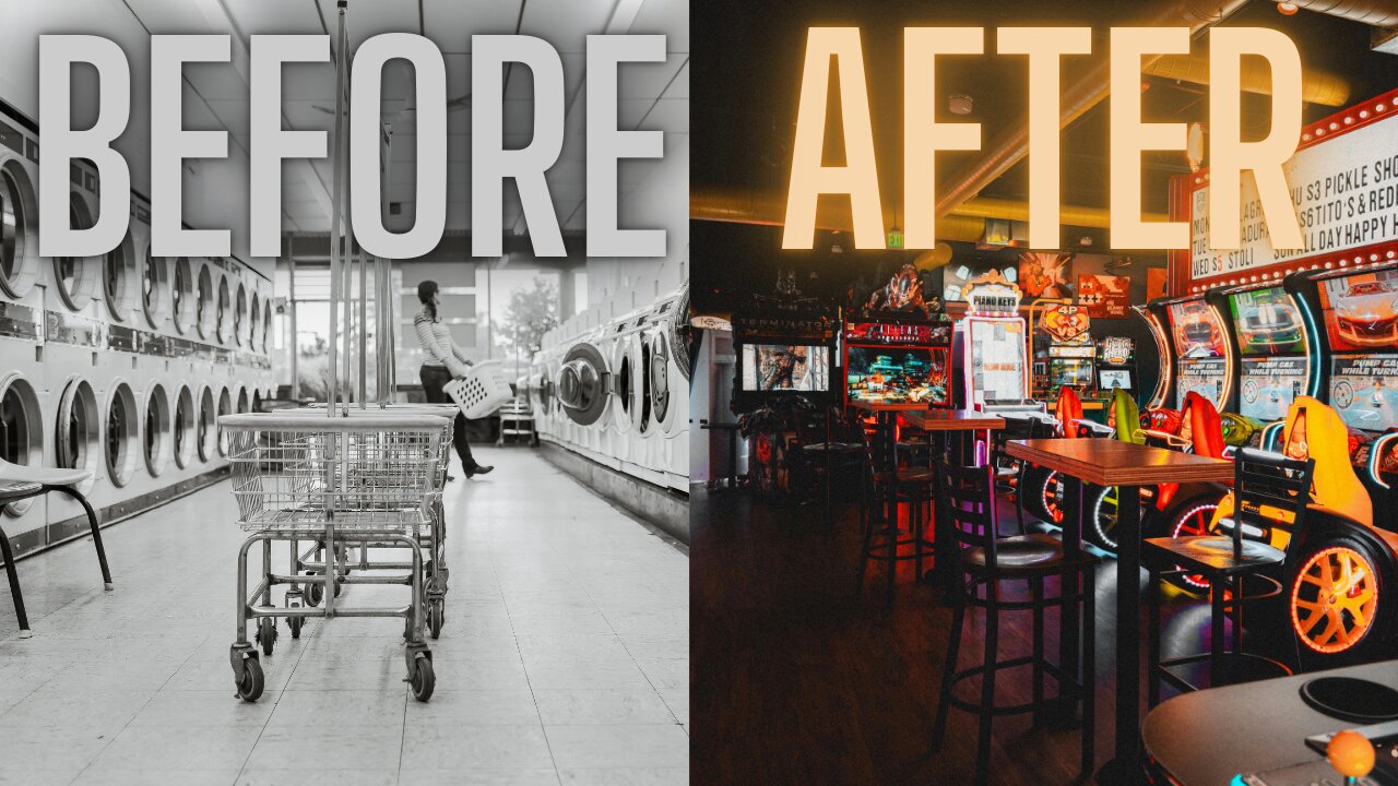 Building a hidden Arcade behind a laundromat!!