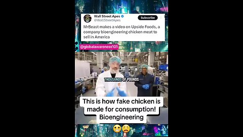 Mr. Beast using his mega platform to promote fake meat goyslop production company