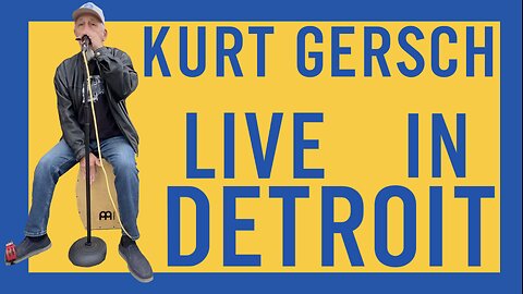 😎🎤 Kurt Gersch🪘 Cajon 🎶 Harmonica Harp 🎼 🎵 LIVE in Eastern Market 🌽 Detroit 🇺🇸 Christmas music 🎄🎅🏻🤶🏻