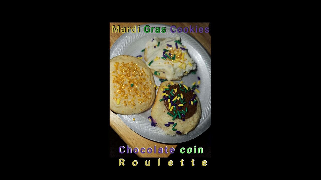 Mardi Gras cookie Chocolate Coin Roulette