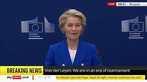 🚨EU COMMISION PRESIDENT SAYS EUROPE WILL STEP IN AS TRUMP PULLS AID FROM UKRAINE