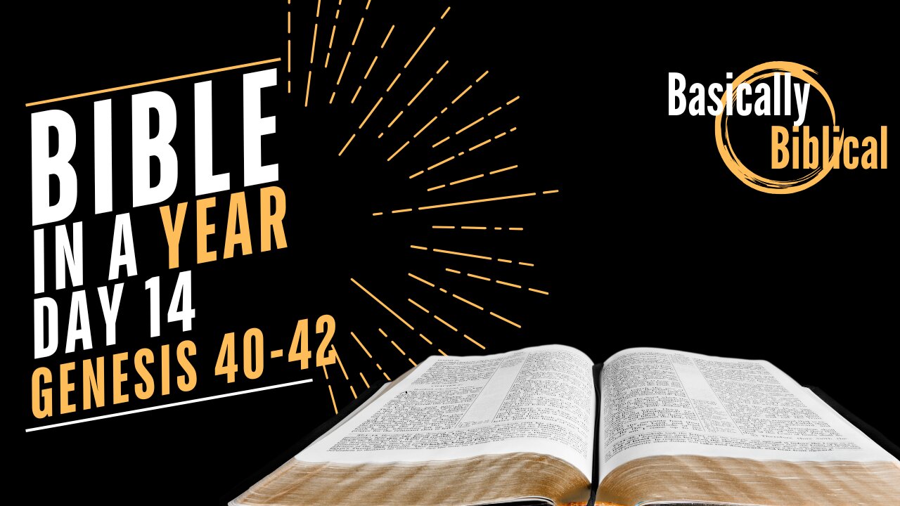 Day 14: From PRISON To POWER - Exploring Genesis 40-42 | Bible In A Year (CSB)