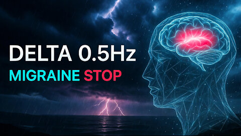 MIGRAINE RELIEF 🧠 0.5 Hz Delta Waves + Brown Noise | Deep Pain Reduction Therapy (2 Hours)