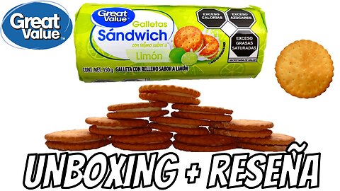 GALLETAS TIPO SANDWICH CON RELLENO SABOR LIMON - GREAT VALUE