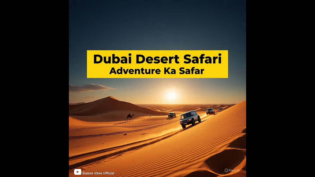 Dubai Desert Safari 🐪 | Golden Sand Adventure & Camel Ride 🏜️✨