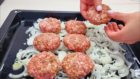 A delicious recipe with ground meat! Ground meat with onions — a new recipe!