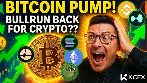 BITCOIN PUMP!! Bullrun Back For Crypto?? Watch This ASAP!!