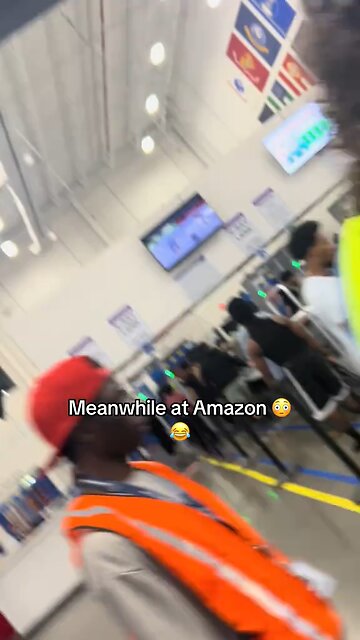 At first I thought it’s an airport… but nah, it’s a..... 🤦🏽‍♂️😂 #fyp #amazon #warehouse”