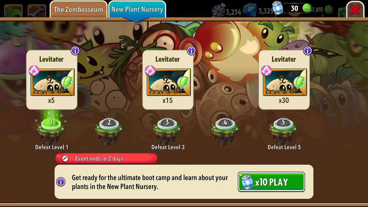 Plants vs Zombies 2 - Plant Nursery - Levitater - May 2026
