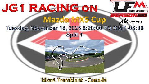 JG1 RACING on LFM - Mazda MX5 Cup - Mont Tremblant - Canada - Split 1