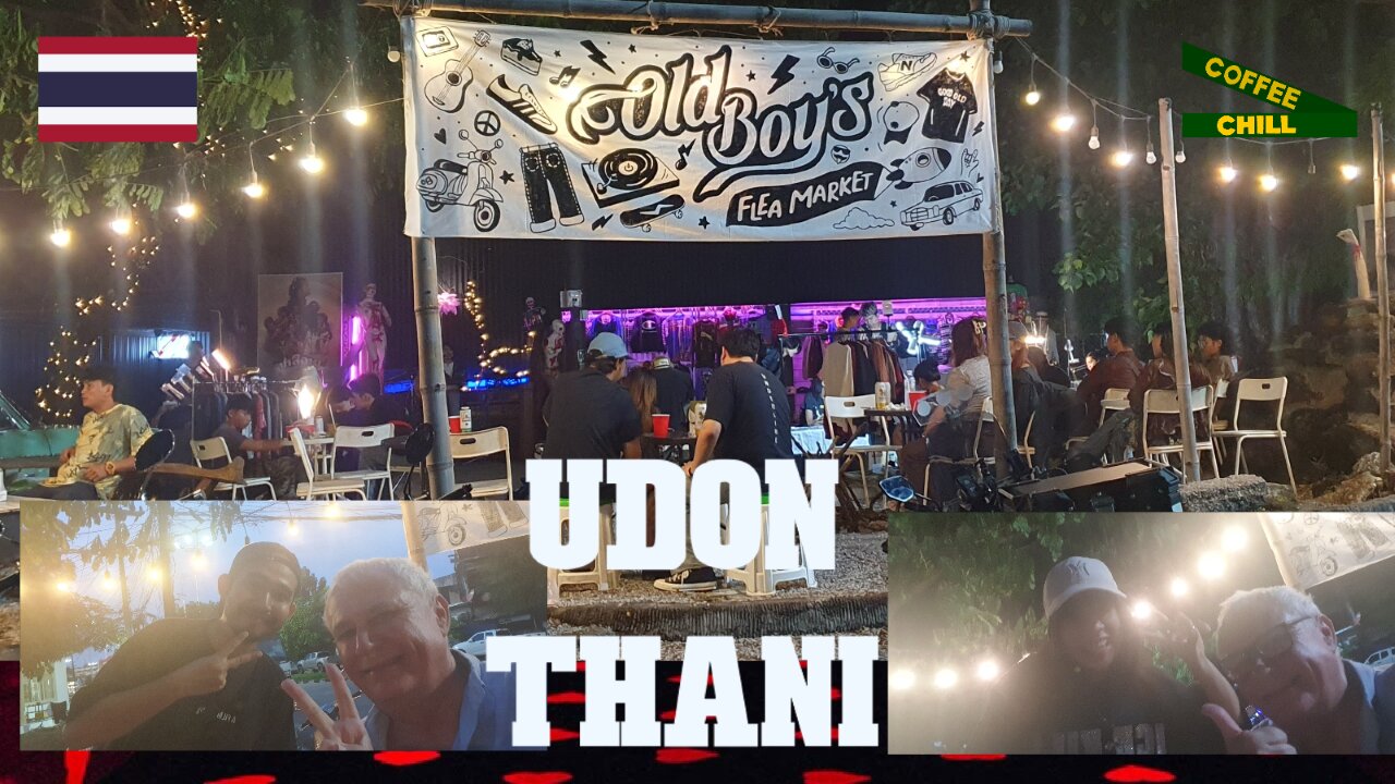 Greetings From The Old Boys Bar 🍺 Flea Market 🛍️ Halloween 👻 Friday Nightlife 🎸 Udon Thani Thailand