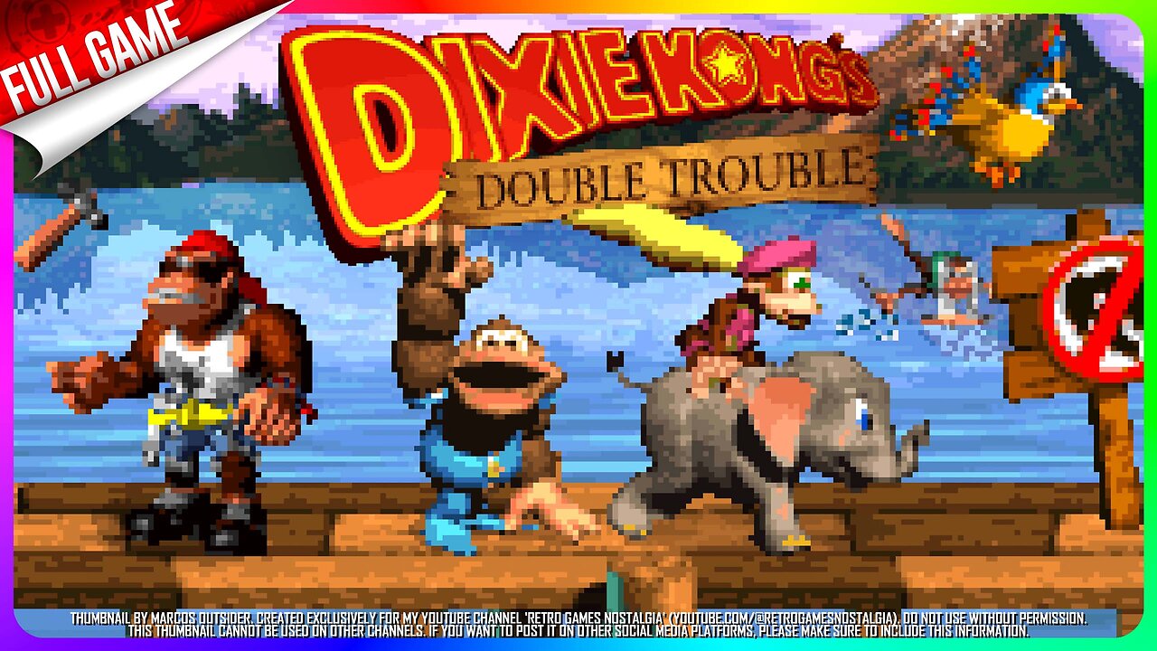 Donkey Kong Country 3: Dixie Kong's Double Trouble (SNES - US) Longplay (105%)