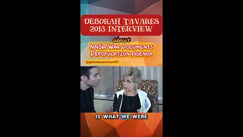Deborah Tavares 2013 interview about NASA War Documents Depopulation Agenda