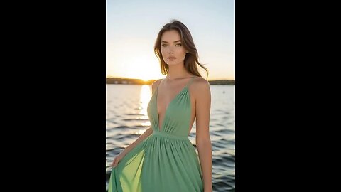 Pale Green Day Dress