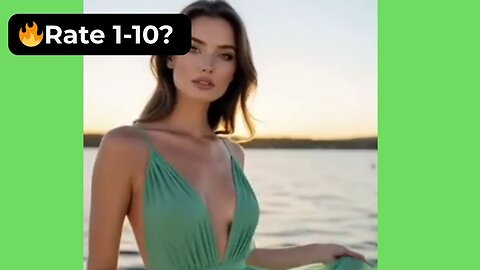 🔥 Rate This Green Beach Dress 1-10? | Supermodel Summer Glow 4K