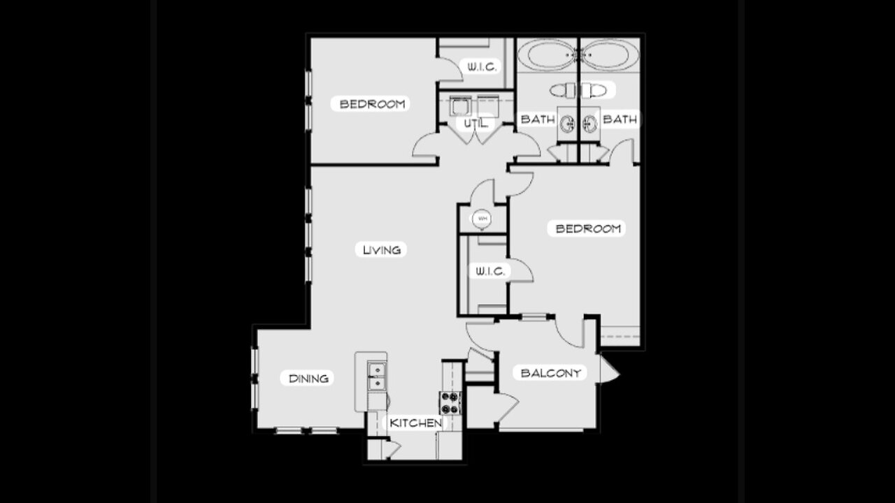 My apartment floor plan. September 2005