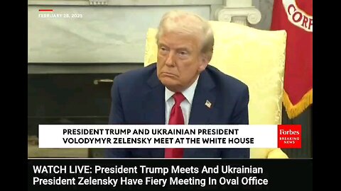 Heated Exchange between President Trump, VP Vance and President Zelenskyy in the Oval Office