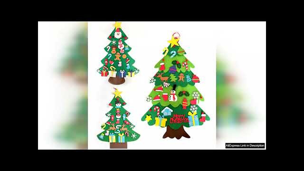 DIY Felt Christmas Tree Christmas Decoration for Home Navidad 2022 New Year Review