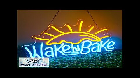 Wake in Bake Neon Sign Coffee Bar Neon Signs for Wall Decor Review