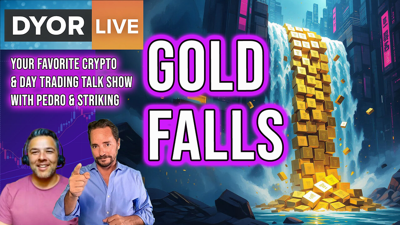 Gold Dumps, Bitcoin Pumps! - Monday Markets with DYOR Live.