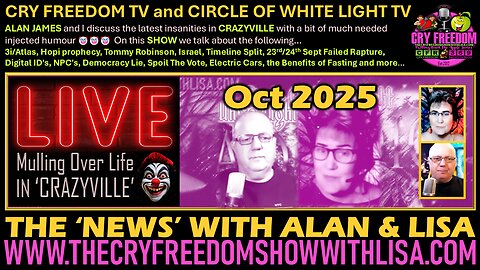 MULLING OVER LIFE IN 'CRAZYVILLE' with Alan James OCTOBER 21st 2025 🤡