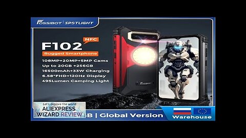 Fossibot F102 Rugged Smartphone Helio G99 Android Cell Phone 20GB+256GB 16500mAh Camping Review