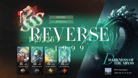 Mane's Bulletin SSS Darkness of the Abyss🔹#Reverse1999