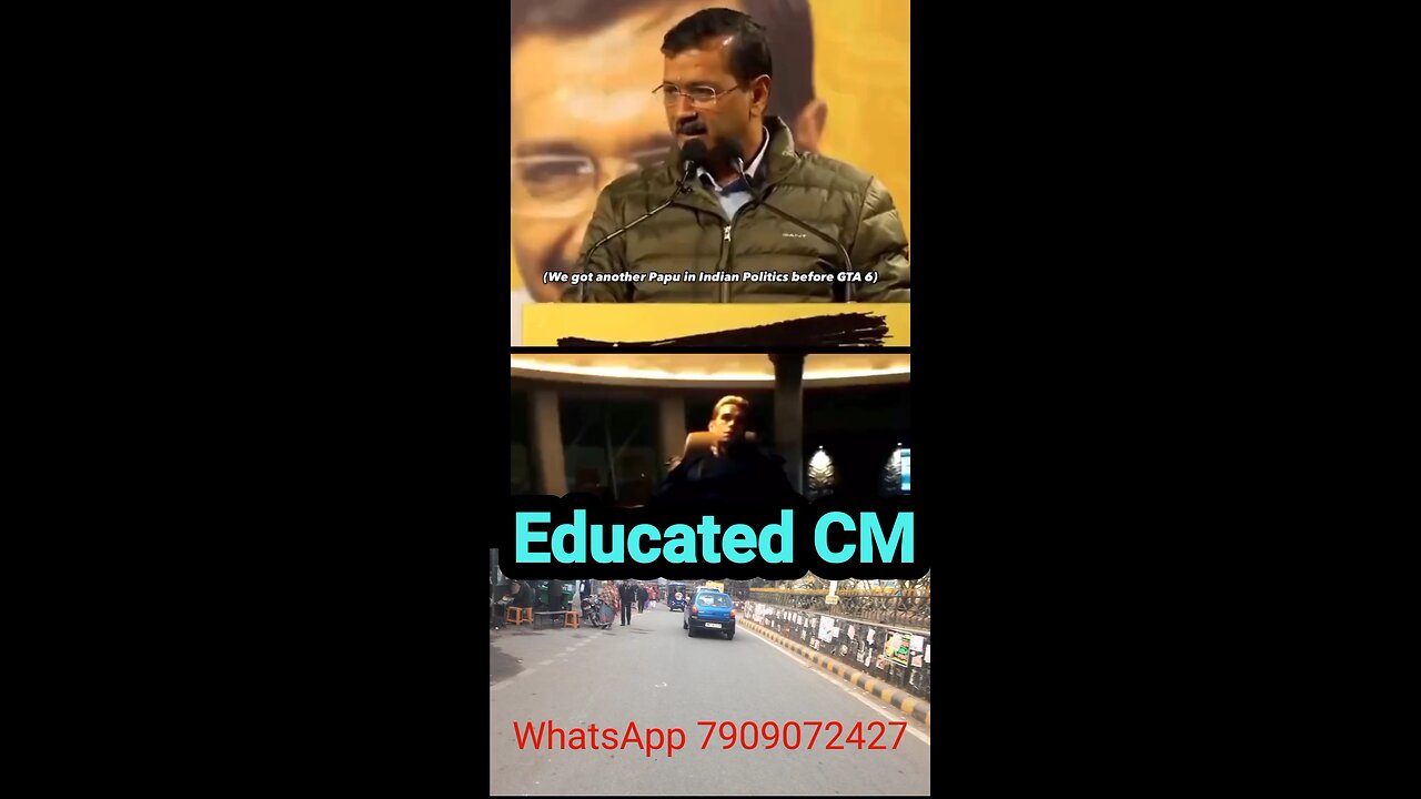 Educated CM of Delhi #arvindkejriwal #aamaadmiparty #aap #delhi #india #bjp #narendramodi