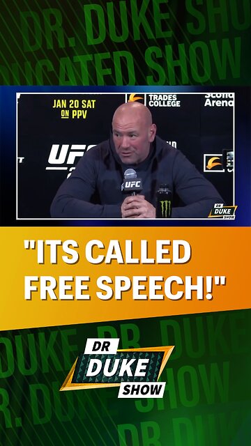 💪Dana White KO’s Lefty Reporter Over Free Speech