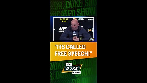 💪Dana White KO’s Lefty Reporter Over Free Speech